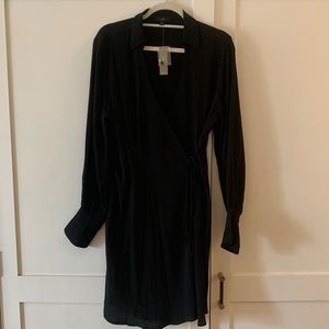 NWT J.Crew Tie Waste Collared Wrap Dress